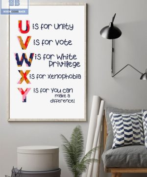 U V W X Y Vertical Poster