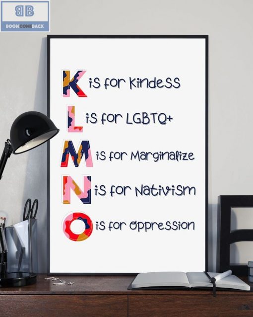 K L M N O Vertical Poster