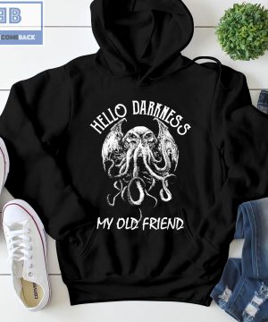 Cthulhu Hello Darkness My Old Friend Shirt and Hoodie