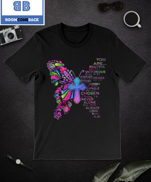 Jesus Butterfly You Are Beautiful Shirt, v-neck, tank top