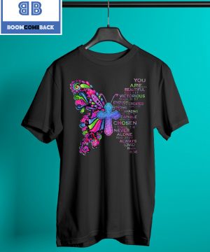 Jesus Butterfly You Are Beautiful Shirt, v-neck, tank top