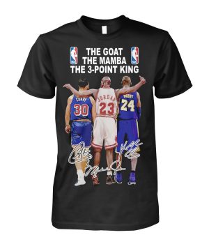 Bryant Jordan Curry The Goat The Mamba The 3-Point King Signature Shirt