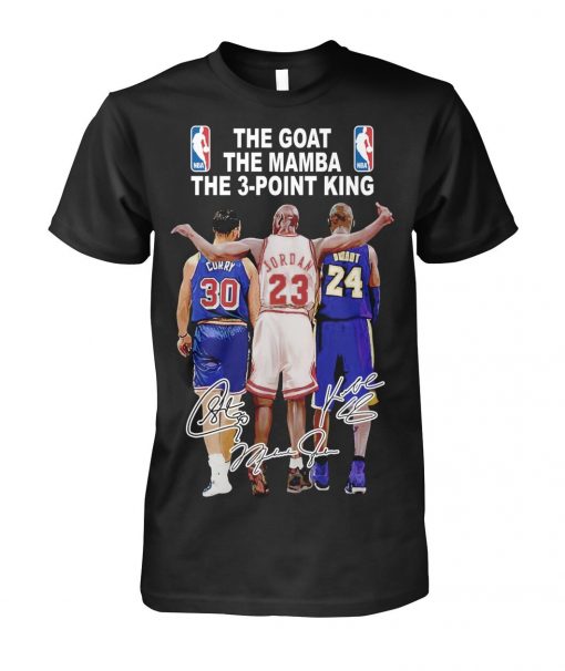 Bryant Jordan Curry The Goat The Mamba The 3-Point King Signature Shirt