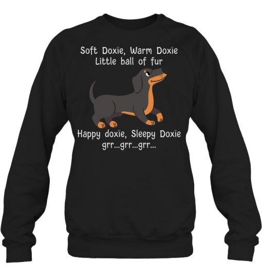 Dachshund Soft Doxie Warm Doxie Little Ball Of Fur Shirt and V-neck