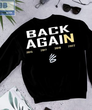 Golden State Warriors Back Against 2015 2017 2018 2022 Shirt