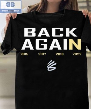 Golden State Warriors Back Against 2015 2017 2018 2022 Shirt