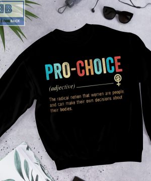 Vinage Pro-Choice definition The Radical Notion That Women Are People Shirt