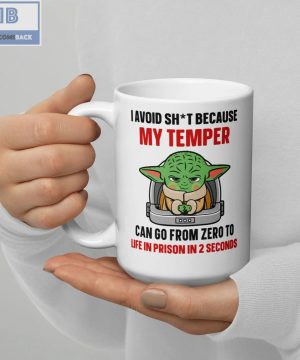 Baby Yoda I Avoid Sh*t Because My Temper Mug