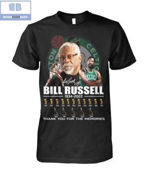 Bill Russell 1934 2022 Thank you For The Memories Shirt