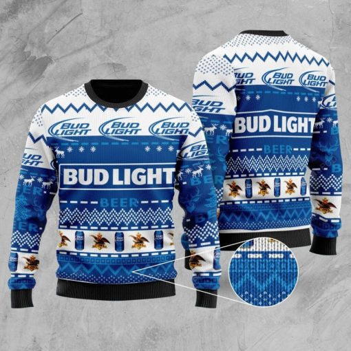 Bud Light Beer Christmas 3D Sweater