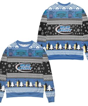 Bud2BLight2BSnowflakes2BPattern2BChristmas2B3D2BSweater2B3 g4ZtU