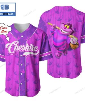 Cheshire Cat Pink Purple Baseball Jersey