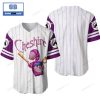 Cheshire Cat Tracery Seamless Pattern Baseball Jersey