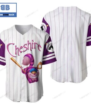 Cheshire Cat White Baseball Jersey