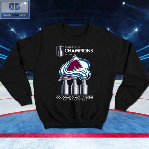 Colorado Stanley Cup Champions 1996 2001 2022 Shirt