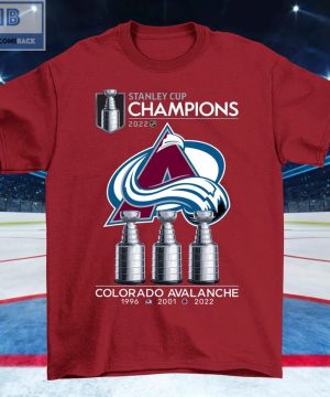 Colorado Stanley Cup Champions 1996 2001 2022 Shirt