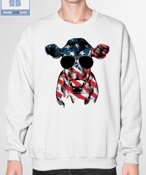 Cow Sunglasses American Flag Shirt