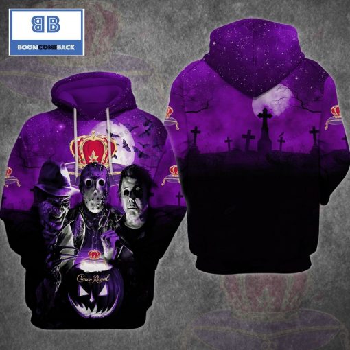 Crown Royal Horror Halloween 3D Hoodie