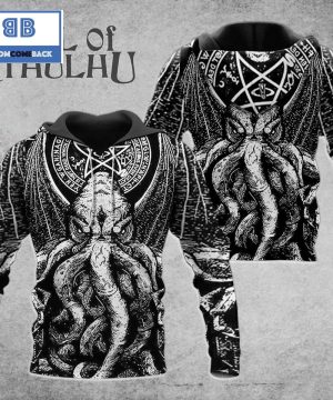 Cthulhu Hoodie Black And White 3D Hoodie