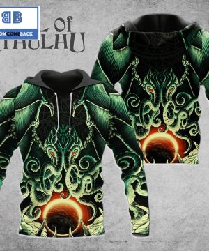 Cthulhu Hoodie Green 3D Hoodie