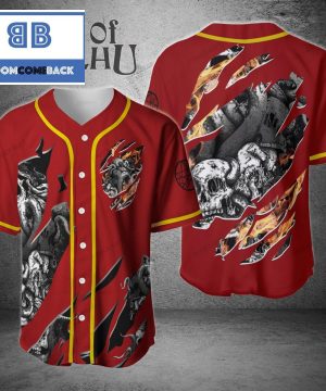 Cthulhu Red Baseball Jersey