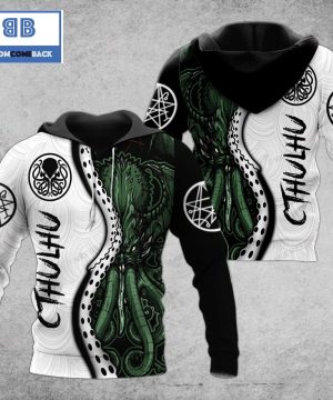 Cthulhu White And Green 3D Hoodie