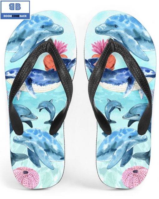 Dolphin Lovers Unisex Flip Flops