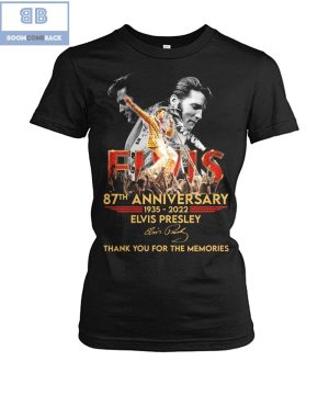 Elvis 87th Anniversary 1935 2022 Thank you For The Memories Shirt