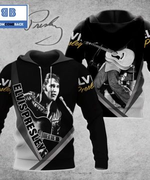 Elvis Presley Black And Smoke 3D Hoodie