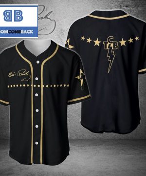 Elvis Presley Black Baseball Jersey