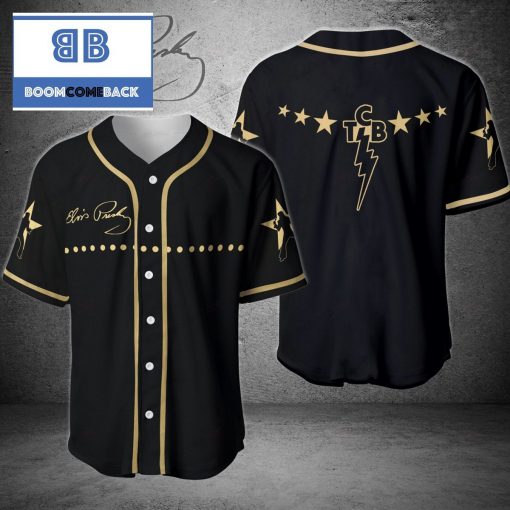 Elvis Presley Black Baseball Jersey