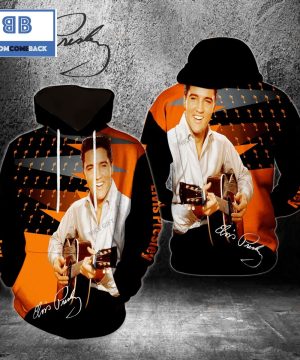 Elvis Presley Guitar In Hand 3D Hoodie