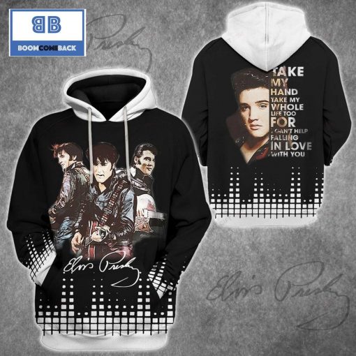 Elvis Presley Take My Hand 3D Hoodie