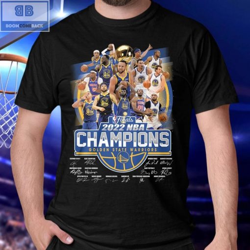 Finals 2022 NBA Champions Golden State Warriors Signatures Player Shirt