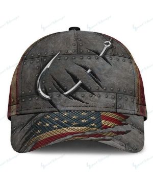 Fishing American Flag Classic Cap 2