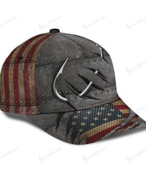 Fishing American Flag Classic Cap 3