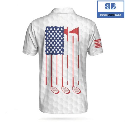 Golf American Flag Argyle Athletic Collared Men’s Polo Shirt