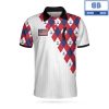 Golf Argyle Skull Athletic Collared Men’s Polo Shirt