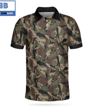 Golf Camouflage Pattern Athletic Collared Men’s Polo Shirt