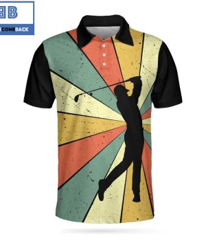 Golf I Hate Golf Nice Shot I Love Golf Athletic Collared Men's Polo Shirt