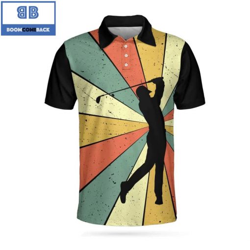 Golf I Hate Golf Nice Shot I Love Golf Athletic Collared Men’s Polo Shirt