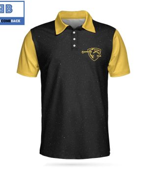 Golf May The Course Be With You Galaxy Athletic Collared Men’s Polo Shirt