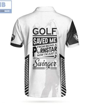 Golf Saved Me From Being A Pornstar Athletic Collared Men’s Polo Shirt