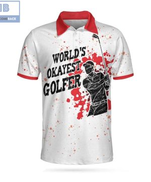 Golf World's Okayest Golfer Athletic Collared Men's Polo Shirt