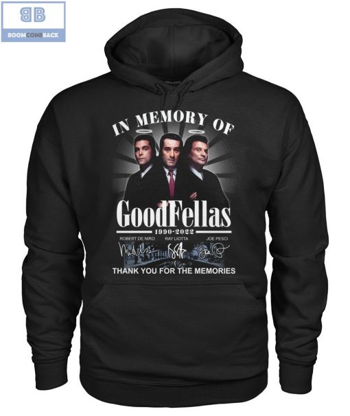 GoodFellas Anniversary 1990 2022 Thank You For The Memories Signatures Shirt