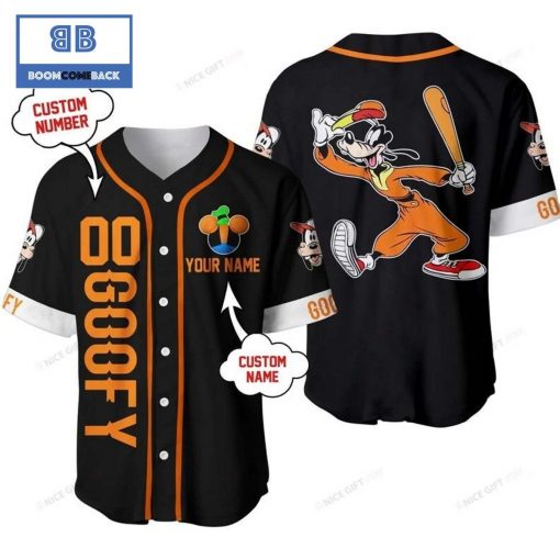 Goofy Custom Name And Number Baseball Jersey