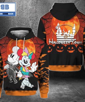 Halloween Town Mickey Mouse And Minnie Mouse 3D Hoodie