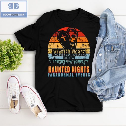 Haunted Nights Crew Retro Shirt