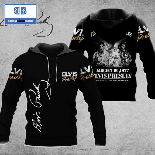 In Memory Of August 16 1977 Elvis Presley 3D Hoodie