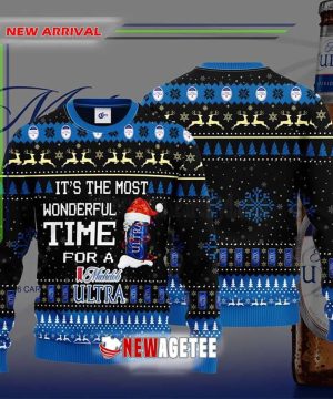 Its The Most Wonderful Time For A Michelob Ultra Beer Ugly Christmas Sweater